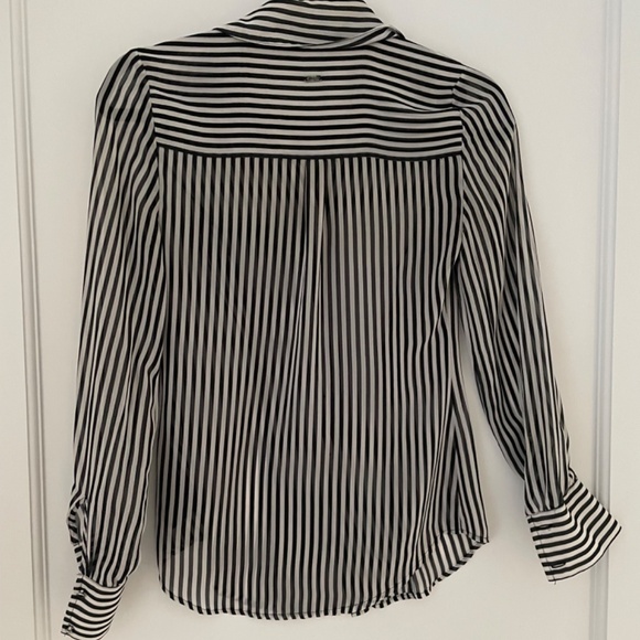 Guess black and white striped blouse - Picture 5 of 8